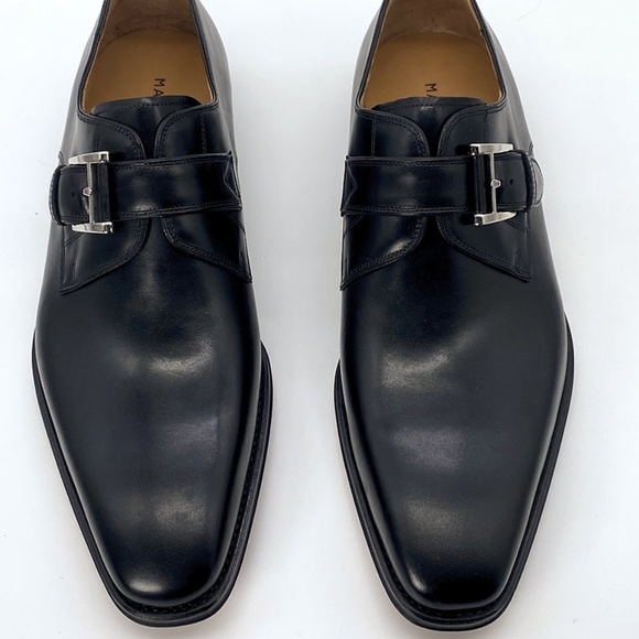 MAGNANNI Hudson Leather Monk Strap Loafer - Picture 6 of 9